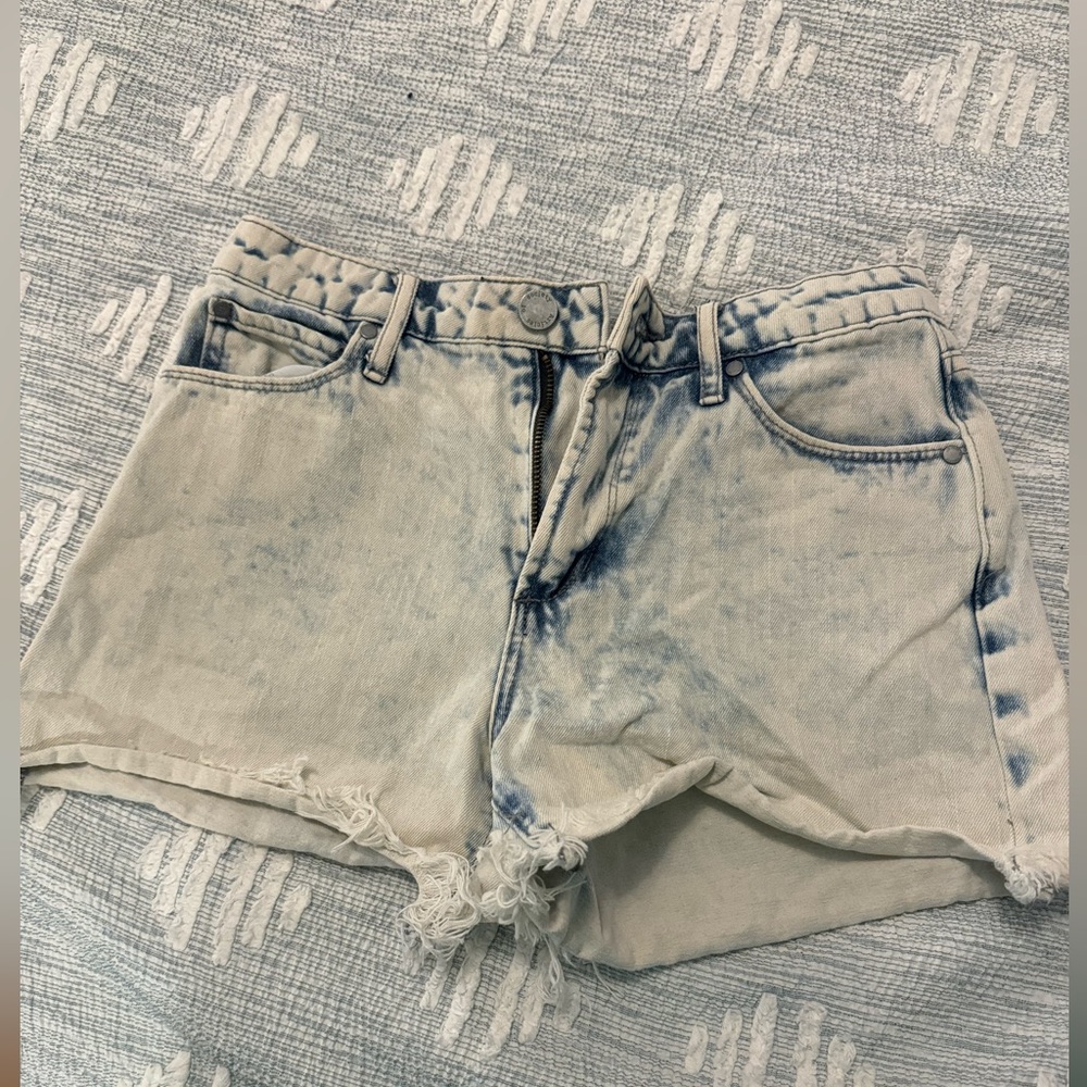 Articles of society acid wash jean shorts